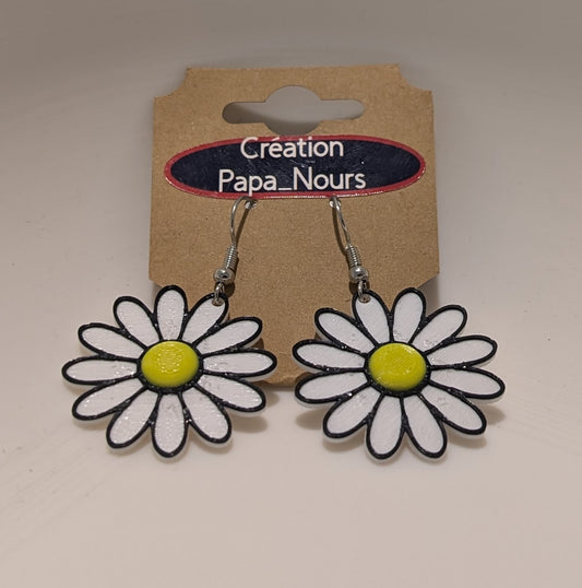 Boucles d'oreilles Marguerite