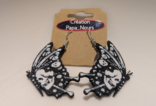 Boucles d'oreilles Papillon de la mort